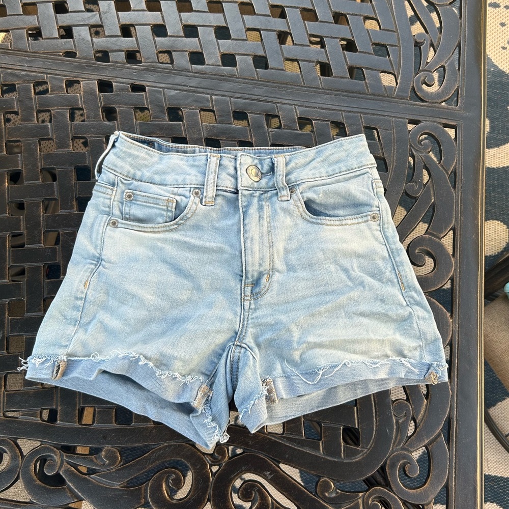 American Eagle Light Wash Denim Shorts